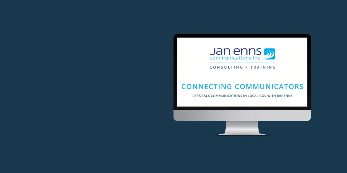 Sign up for Jan's monthly newsletter for local gov communicators
